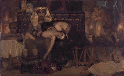 De dood van de eerstgeborene van de Farao Ex. 12:29 door Lawrence Alma Tadema